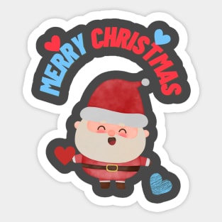 Santa Clous Merry Christmas Santa Lover Sticker